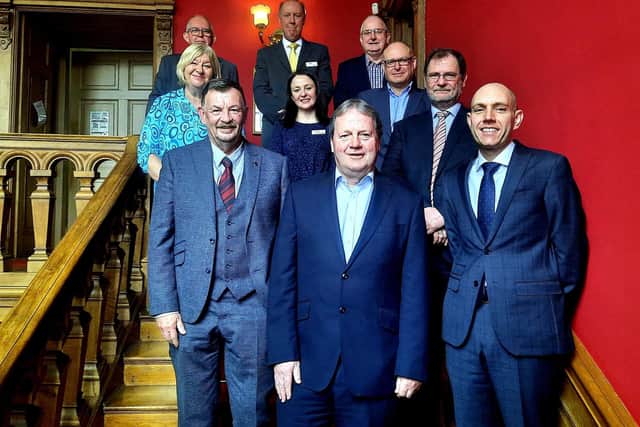 Falkirk Community Trust board - final meeting on March 10, 2022 with chairman David White, centre