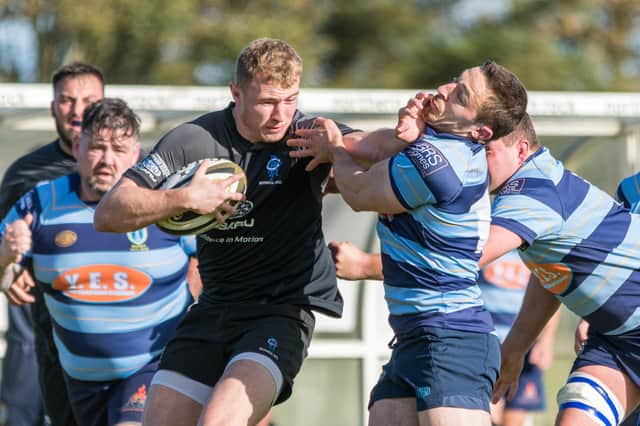 Falkirk try and repel another Berwick attack (Pics by Stuart Fenwick)