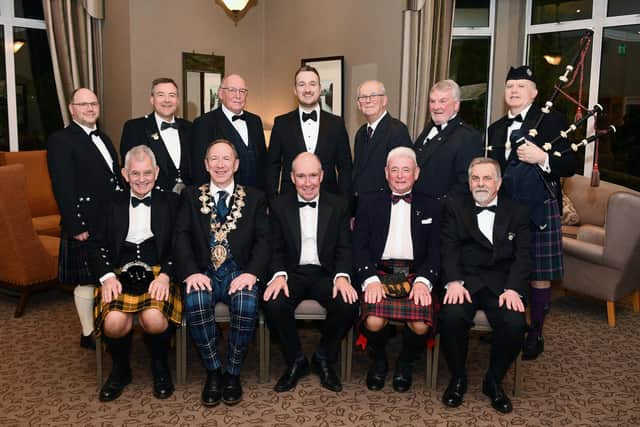 Top table guests at Falkirk Burns Club annual celebration. Pic: Michael Gillen