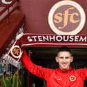Blair Alston is pictured after joining Stenhousemuir on two-year deal (Pic by Michael Gillen)