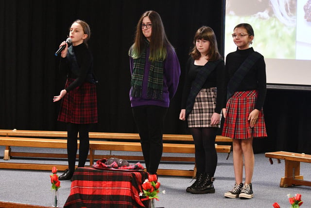 Tartan was in abundance for this Burns-themed event.