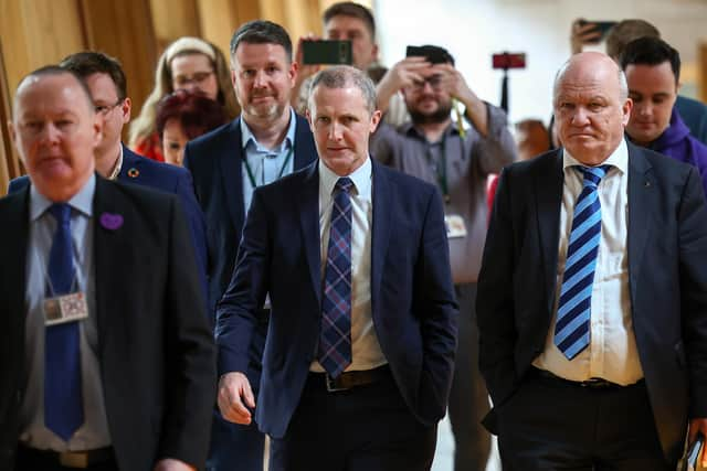 MSP Michael Matheson in the Scottish Parliament for the SNP weekly group meeting . Pic: Jeff J Mitchell/Getty Images