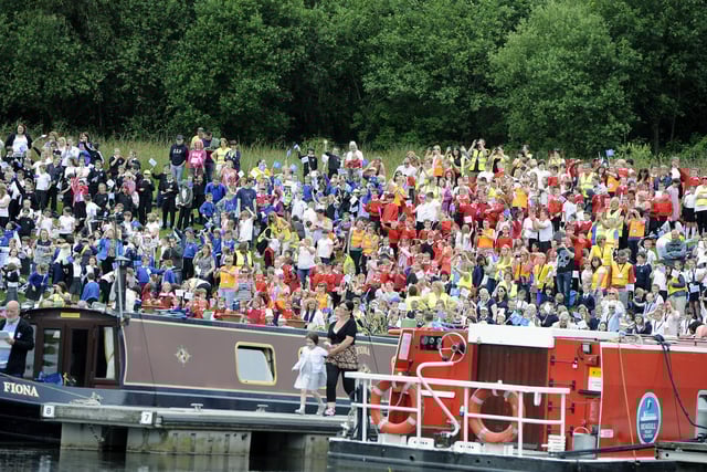Queen's Baton Relay, Day 11, Falkirk Wheel Leg.
