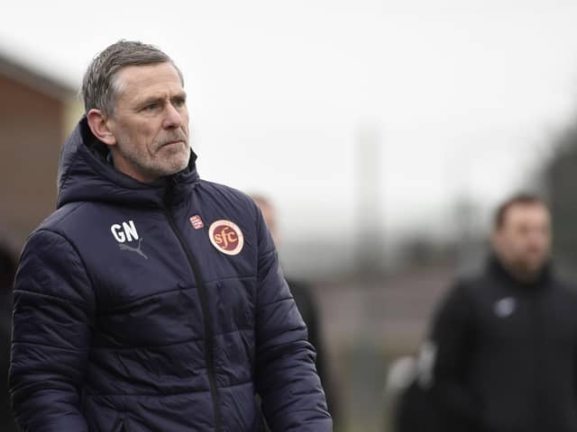 Stenhousemuir boss Gary Naysmith admits he was left angered by his side's performance against Albion Rovers (Photo: Alan Murray)