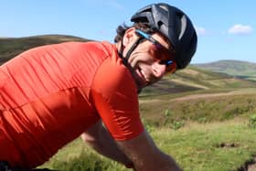 Mark Beaumont takes part in Explore Your Boundaries challenge in East Lothian in the Lammermuir Hills (Photo: Markus Stitz).