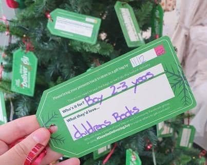 Dunelm has again launched its Joy of Giving campaign in its Falkirk store. Pic: Contributed