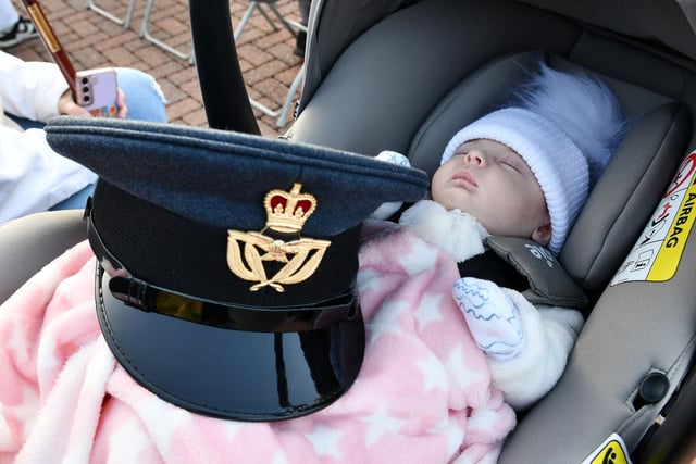 The youngest "on parade" was four week old Isla McLean.