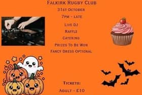 Sisters hosting spooky Halloween fundraiser at Falkirk Rugby Club for Strathcarron Hospice. (Pic. Contributed.)