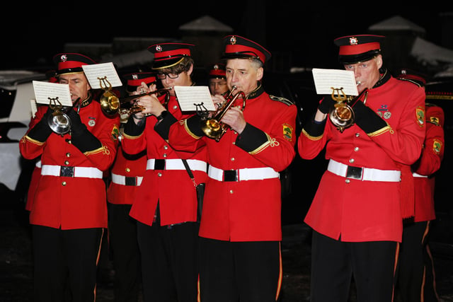 Members of Linlithgow Reed Band played many carols and festive tunes for the occasion.