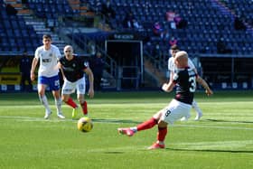 Callumn Morrison gave Falkirk the lead from the penalty spot after McKenzie brought down Alston