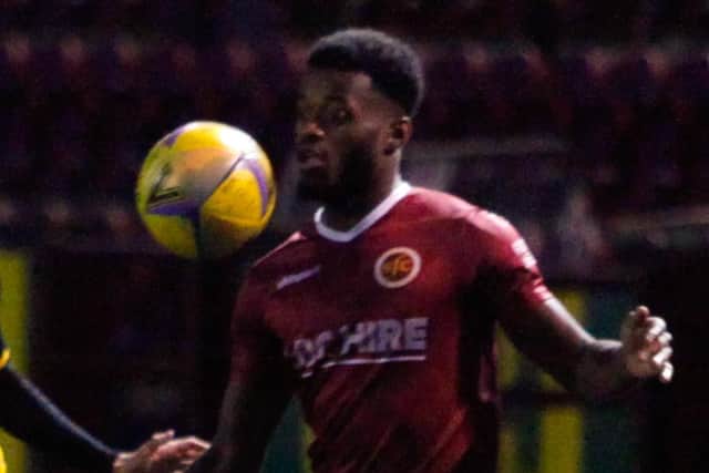 Botti Biabi gave Stenhousemuir the lead early on but Queen's Park fought back for a 3-1 win
