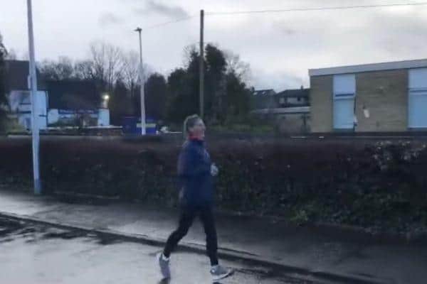 Gillian coming in for her last run