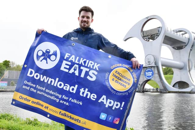 Kevin Halcrow's Falkirk Eats app and website are now live.  Pic: Michael Gillen.