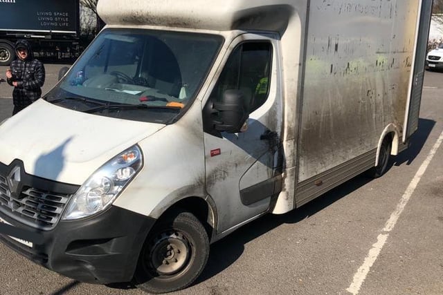 The DRPU tweeted: “ Tyres a theme today. Your only contact with the road surface and drivers content to drive around on low tread. This van also has no MOT.”