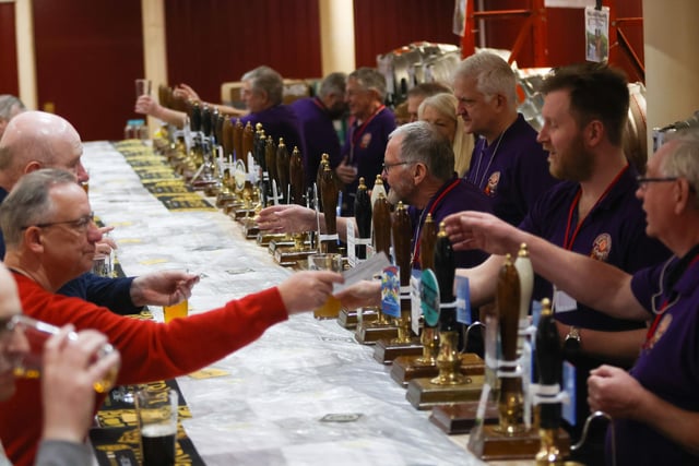 There were 76 beers and 14 or 15 ciders on offer at the festival.