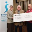 Falkirk Soroptimists cheque presentation to trustees of Duncan Hospital, left to right: Sarah Patrick, president; Bill Lawrie; Dr Graham Watson; and Susan Kennedy. Pic: Michael Gillen