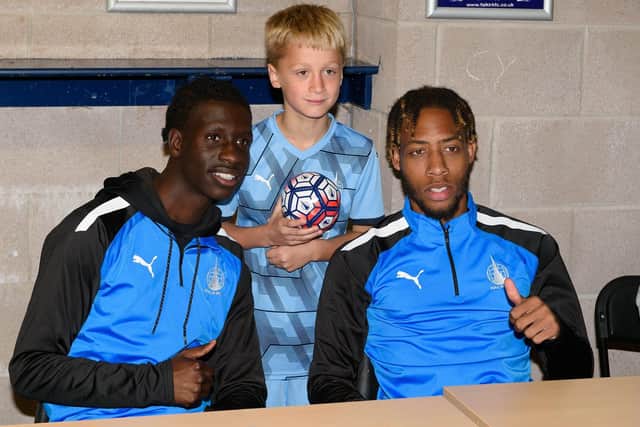 The Juniors Bairns training event on Monday saw the youngsters play and meet their favourite Falkirk players (Photos: Ian Sneddon)