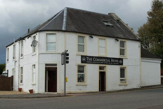 Gary Hotchkies assaulted a man and a woman at the Commercial Hotel in Larbert. Picture: Jamie Forbes.