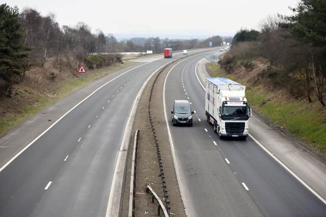 Resurfacing work on the M876 will cause delays and diversions in the Falkirk area next week, BEAR Scotland has warned. Picture: Michael Gillen.