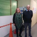 Bainsford Community Hall's Joanne Fox and Harry Johnston are urging more volunteers to come forward. Pic: Contributed