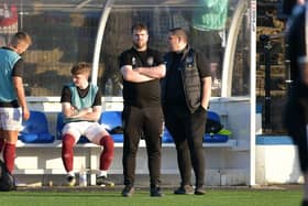 30-05-2023. Picture Michael Gillen. BO'NESS, Newtown Park. Dunipace v Linlithgow Rose. EOS League Cup semi-final. Gordon Herd.