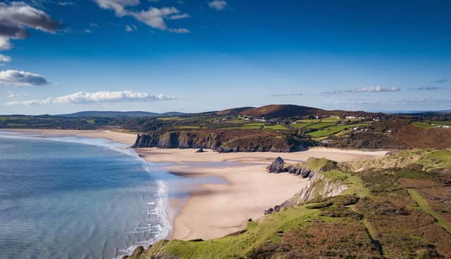 Three Cliffs Bay Gower Peninsula Wales (photo: adobe)