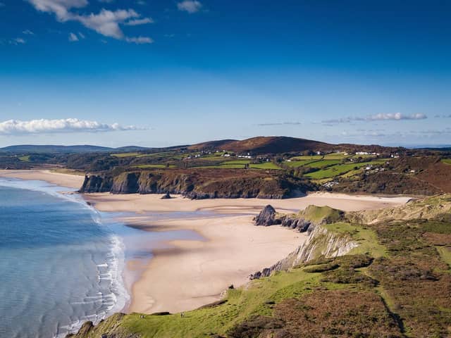 Three Cliffs Bay Gower Peninsula Wales (photo: adobe)