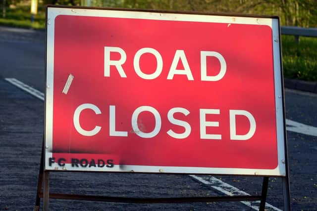 The road closures will mean HGVs will be able to use roads they were previously banned from