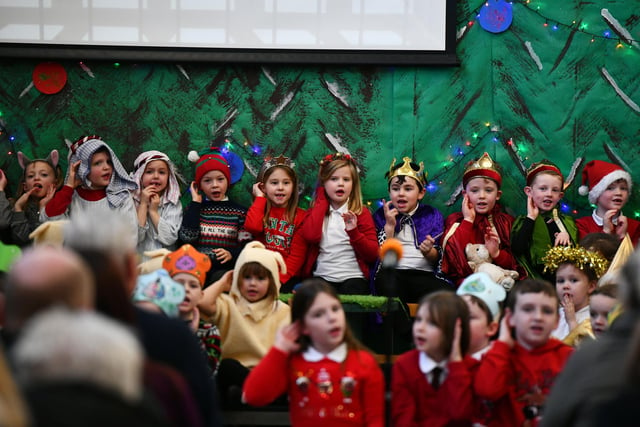 The youngsters at Hallglen Primary performed their nativity 'Baubles' for family and friends last week.
