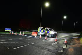 Road policing officers are appealing for information after a pedestrian was seriously injured in a crash involving a car in Denny. (Pic: Michael Gillen)