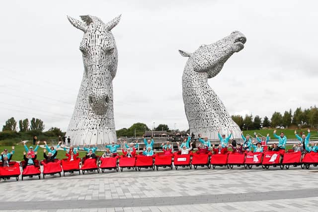 Cycling Without Age Scotland Grand Gathering 2023 at The Kelpies Hub