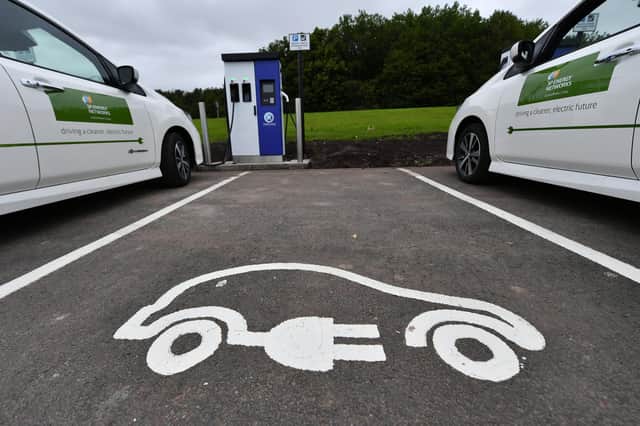 The on-street electric vehicle charging roll-out has got underway in the Edinburgh Council area. Stock photo by John Devlin.