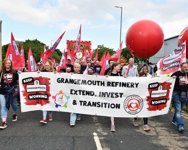 Workers were joined by politicians, union members and officials and the community in Saturday's March for Jobs.