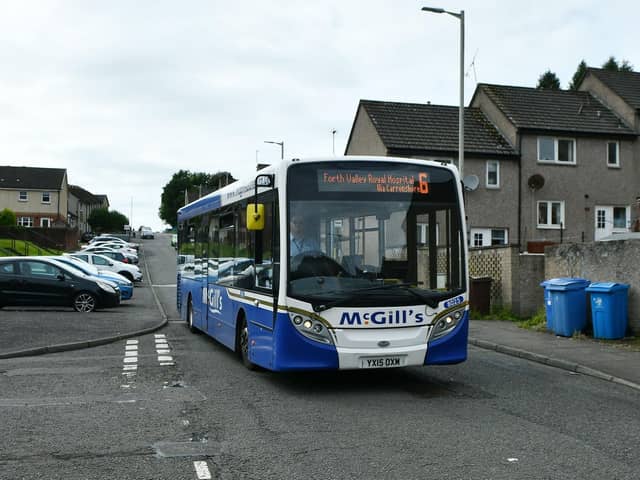 Residents in Tamfourhill are up in arms over the decision to axe the no6 service which they say is a vital lifeline for their community. Pic: Michael Gillen