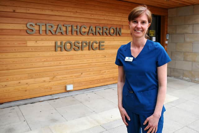 Dr Gill Foster, palliative medicine consultant, is immensely proud of the work of all those at Strathcarron Hospice. Picture: Michael Gillen.