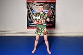 Ex-Larbert High pupil Foote is quitting his job as an electrician to pursue his dream of being a full-time fighter (Photo: Michael Gillen)