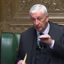 Speaker of the House of Commons Lindsay Hoyle in the House of Commons yesterday. Pic: Getty