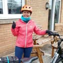 Helen Upfold, NHS worker with e-bike