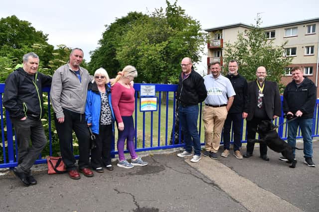 The Kingseat Avenue bridge over the Grange Burn is now officially known as The Children's Day Bridge