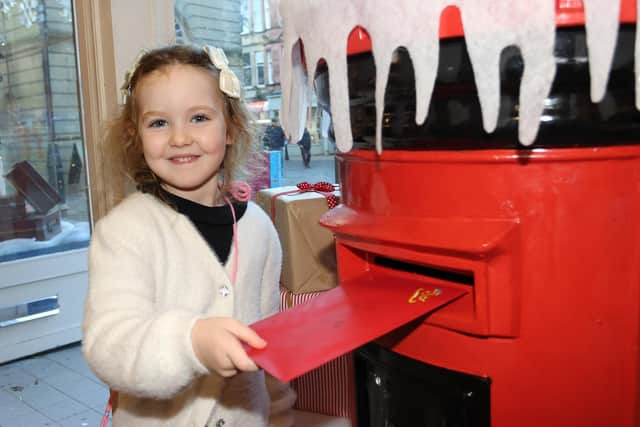 Santa's Post Office gives youngsters the chance to enjoy free festive craft activities and write and post a letter to Santa, like Macy at a previous event.
