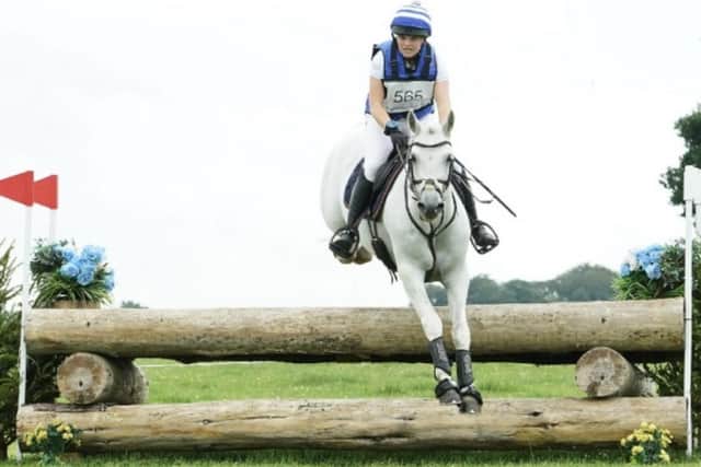 Avonbridge teen Katie Aitchison, 20, has qualified for next year’s Badminton Horse Trials (Photo: Submitted)