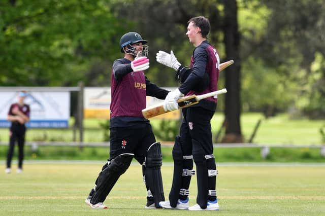Yaseen Valli and Zander Smith made centuries for Stenny against Ferguslie (Pic by Michael Gillen)