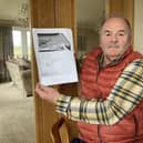 Steven Russell took photographs to show that some council files are missing. Picture: Contributed