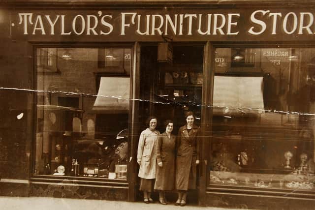 An image from yesteryear of Taylor's Furniture Stores, Falkirk. Contributed.