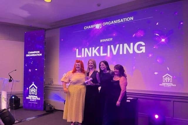LinkLiving staff take home the Best Practice Champion of the Year Award 
(Picture: Submitted)