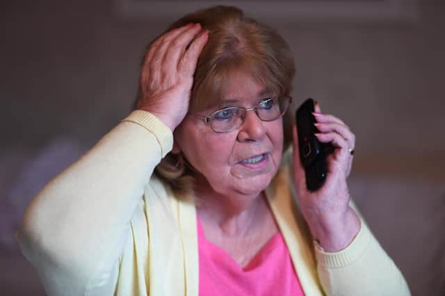 The man calling Mrs S said he was from the bank's fraud team. (pic posed by model)
