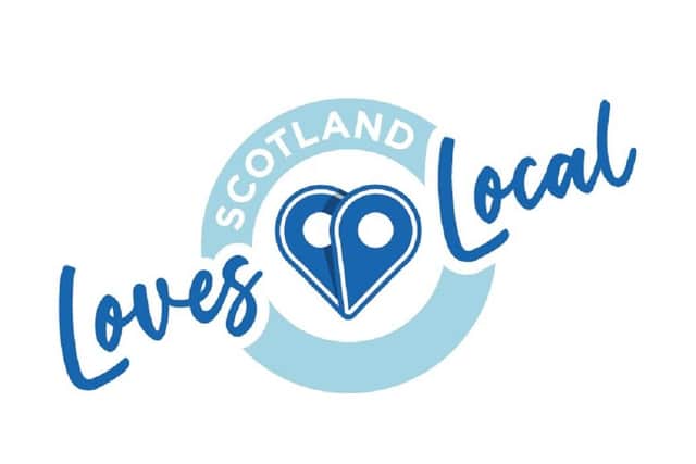 Logo for Scotland Loves Local campaign