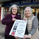 Marjory Sime and Liza Miles promote the Seagull Trust Bookshop's new literary open mic event - Words with Seagulls