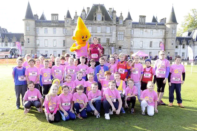 More smiles from the runners, Eilidh Child (Eilidh Doyle) and mascot, Dart.
