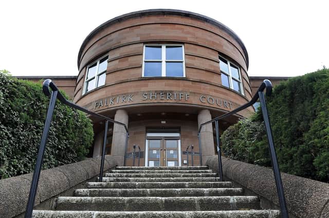 Paterson appeared at  Falkirk Sheriff Court